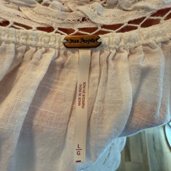 Free People White Lace Embroidered Blouse - Picture 4 of 4